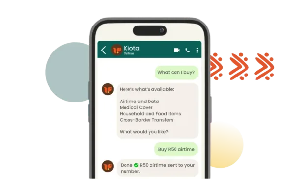 Kiota marketplace in WhatsApp